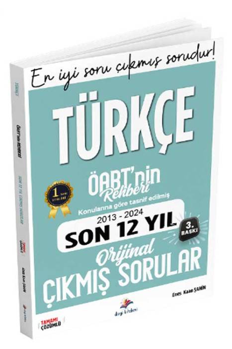 2025 ÖABT nin Rehberi Türkçe Öğretmenliği Son 12 Yıl Çıkmış Sorular Çözümlü Dizgi Kitap Yayınları