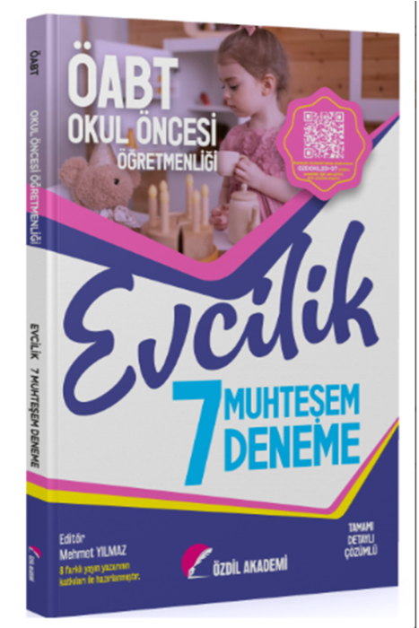 ÖABT Okul Öncesi Öğretmenliği Evcilik Muhteşem 7 Deneme Özdil Akademi Yayınları