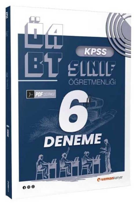 ÖABT Sınıf Öğretmenliği 6 Deneme PDF Çözümlü Uzman Kariyer Yayınları