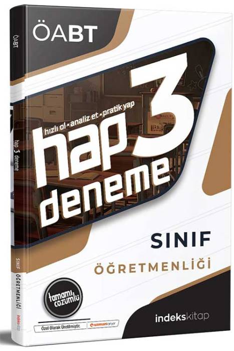 ÖABT Sınıf Öğretmenliği Hap 3 Deneme | Tamamı Çözümlü İndeks Akademi Yayınları