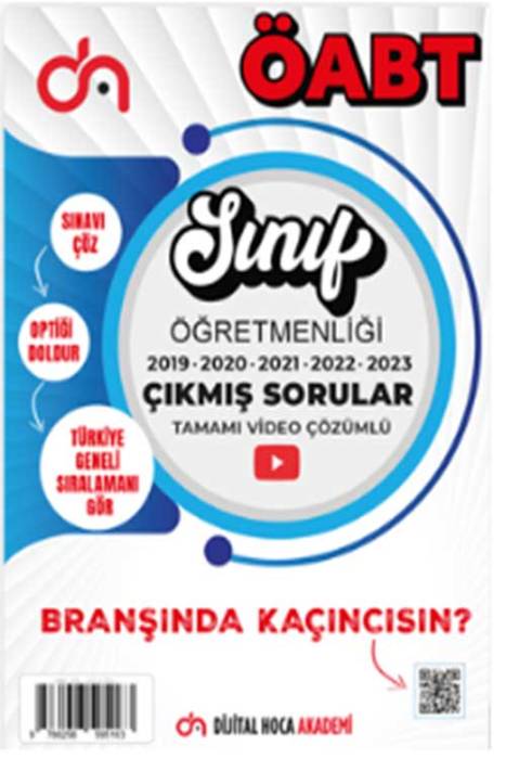 ÖABT Sınıf Öğretmenliği Son 5 Yıl Çıkmış Sorular Video Çözümlü Dijital Hoca Akademi Yayınları