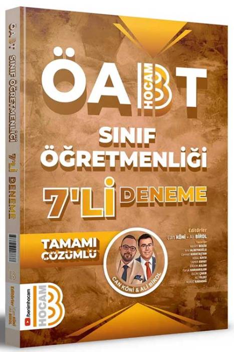 2024 ÖABT Sınıf Öğretmenliği Tamamı Çözümlü 7'li Deneme Benim Hocam Yayınları