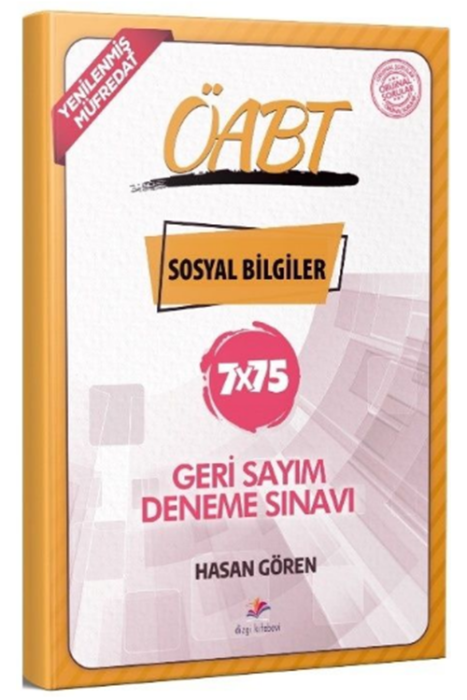 ÖABT Sosyal Bilgiler Öğretmenliği 7x75 Geri Sayım Deneme Dizgi Kitap Yayınları