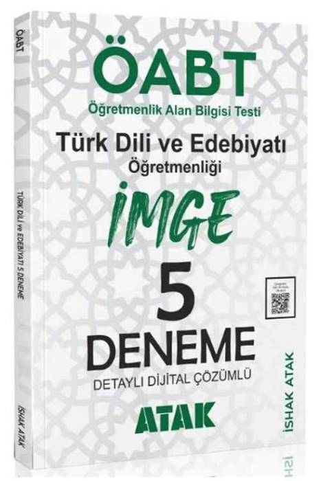 ÖABT Türk Dili Edebiyatı Öğretmenliği İmge 5 Deneme Atak Yayınları