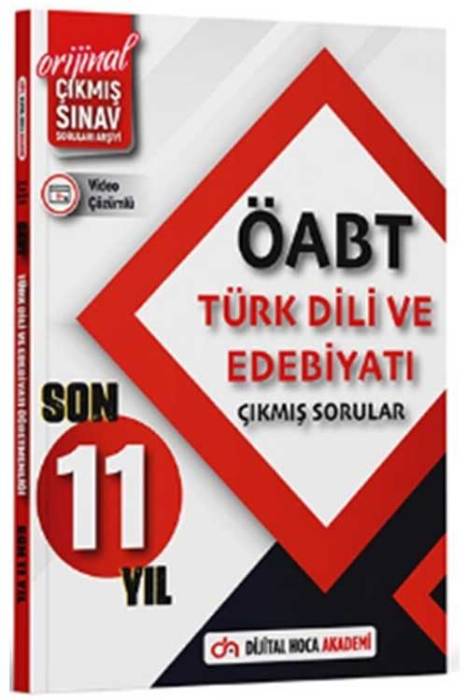 ÖABT Türk Dili ve Edebiyatı Son 11 Yıl Çıkmış Sorular Tamamı Video Çözümlü Dijital Hoca Akademi Yayınları