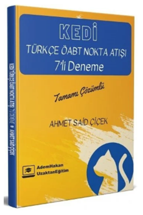 ÖABT Türkçe Kedi Nokta Atışı 7 Deneme Çözümlü Adem Hakan Yayınları