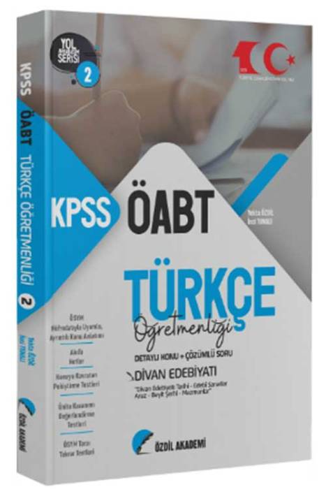 2023 ÖABT Türkçe Yol Arkadaşım Serisi 2. Kitap Divan Edebiyatı Konu Anlatımlı Soru Bankası Özdil Akademi Yayınları