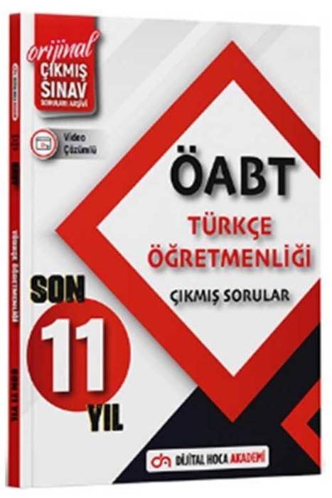 ÖABT Türkçe Öğretmenliği Son 11 Yıl Çıkmış Sorular Tamamı Video Çözümlü Dijital Hoca Akademi Yayınları