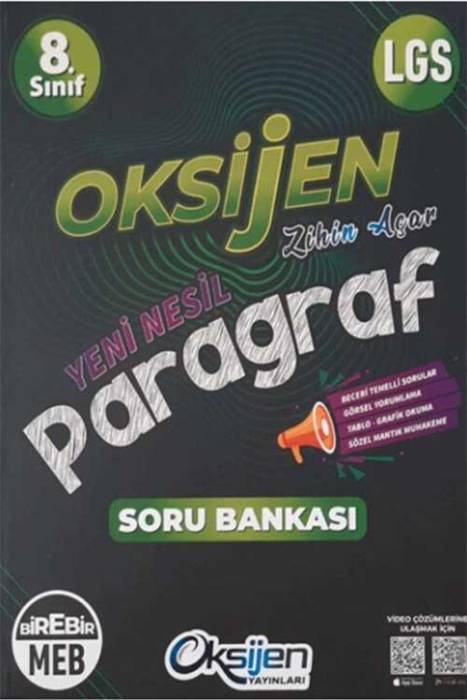 Oksijen 8. Sınf LGS Paragraf Oksijen Soru Bankası Oksijen Yayınları