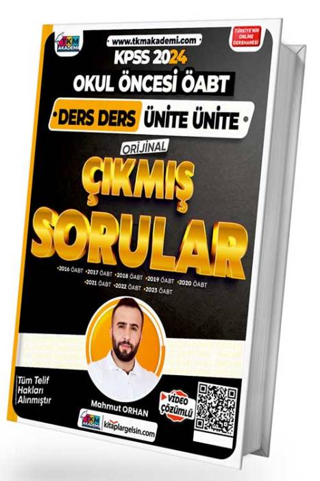 Okul Öncesi Öğretmenliği Öabt Orjinal Çıkmış Sınav Soruları Video Çözümlü TKM Akademi