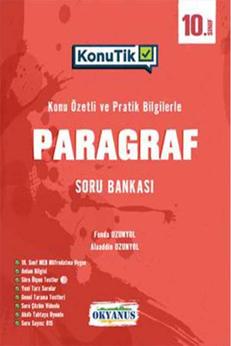 Okyanus 10. Sınıf KonuTik Paragraf Soru Bankası Okyanus Yayınları