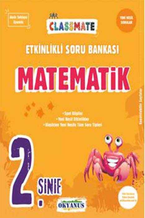 Okyanus 2. Sınıf Classmate Matematik Etkinlikli Soru Bankası Okyanus Yayınları