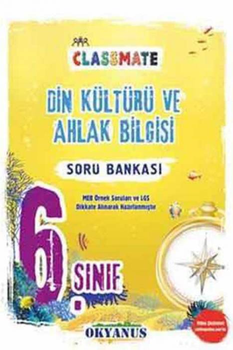 Okyanus 6. Sınıf Classmate Din Kültür Ve Ahlak Bilgisi Soru Bankası Okyanus Yayınları