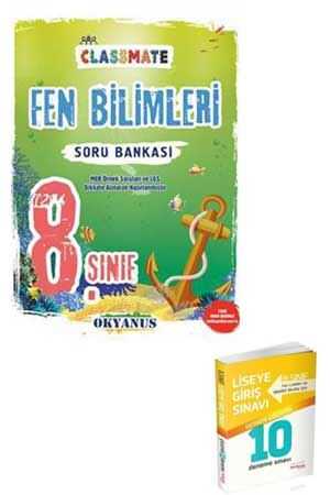 Okyanus 8. Sınıf Classmate Fen Bilimleri Soru Bankası + 8. Sınıf LGS Tamamı Çözümlü 10 Deneme Hediyeli Okyanus Yayınları