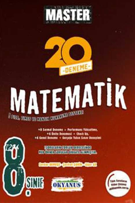 Okyanus 8. Sınıf LGS Master 20 Matematik Denemesi Okyanus Yayınları