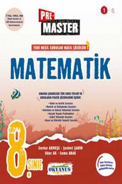 Okyanus 8. Sınıf LGS Pre Master Matematik Soru Bankası Okyanus Yayınları