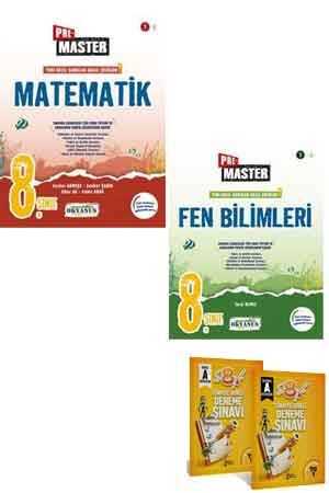 Okyanus 8. Sınıf Pre Master Matematik ve Fen Bilimleri Soru Bankası Seti Okyanus Yayınları