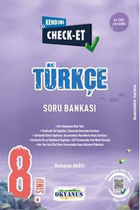 Okyanus 8. Sınıf Türkçe Kendini Check-Et Soru Bankası Okyanus Yayıncılık