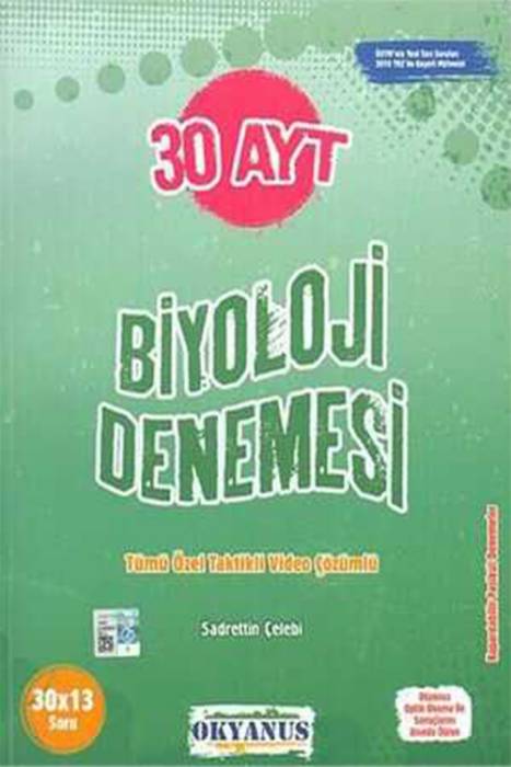 Okyanus AYT Biyoloji 30 Deneme Okyanus Yayınları