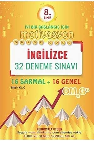 Omage 8. Sınıf İngilizce Gold 32 Deneme Omage Yayınları