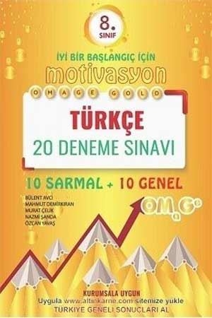 Omage 8. Sınıf Türkçe Gold 20 Deneme Omage Yayınları