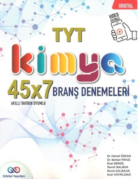 TYT Kimya 45 x 7 Branş Denemeleri Orbital Yayınları