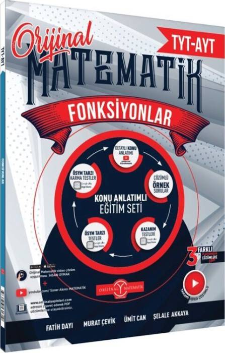 Orijinal Yayınları TYT AYT Matematik Fonksiyonlar Konu Anlatımlı Eğitim Seti