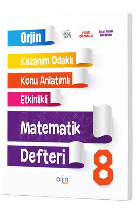 Orjin 8. Sınıf Matematik Akıllı Defter Gama Yayınları