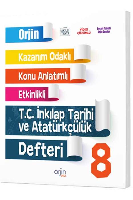 Orjin 8. Sınıf T.C. İnkılap Tarihi ve Atatürkçülük Akıllı Defter Gama Yayınları