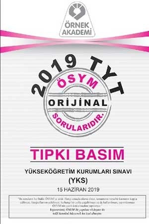 Örnek Akademi 2019 TYT Tıpkı Basım Deneme Örnek Akademi Yayınları