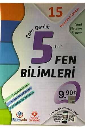 Örnek Akademi 5. Sınıf Tam Benlik Fen Bilimleri 15 Deneme Örnek Akademi Yayınları