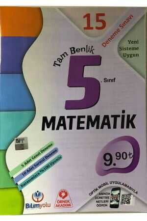 Örnek Akademi 5. Sınıf Tam Benlik Matematik 15 Deneme Örnek Akademi Yayınları