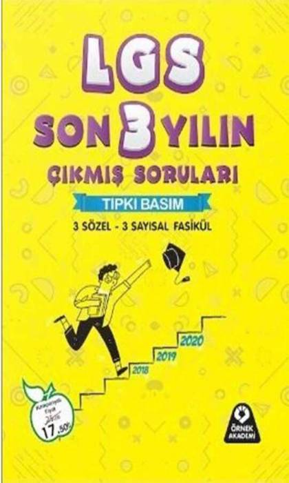 Örnek Akademi 8. Sınıf LGS Son 3 Yılın Çıkmış Soruları Tıpkı Basım Örnek Akademi Yayınları