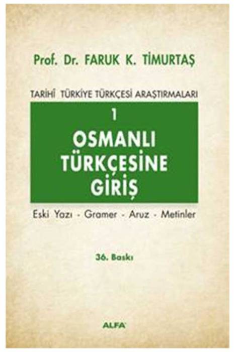 Osmanlı Türkçesine Giriş 1 Alfa Yayınları