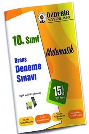 Özdebir 10. Sınıf Matematik Branş Deneme Özdebir Yayınları