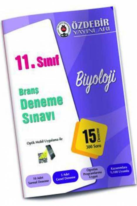 Özdebir 11. Sınıf Biyoloji 15 Deneme Özdebir Yayınları