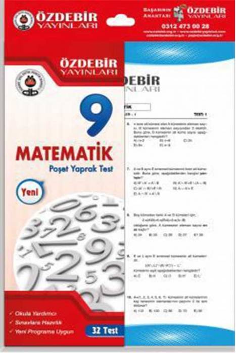 Özdebir 9. Sınıf Matematik Yaprak Test Özdebir Yayınları