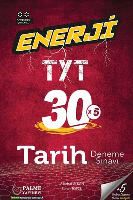 Palme 2021 TYT Enerji Tarih 30 Deneme Sınavı Palme Yayınevi