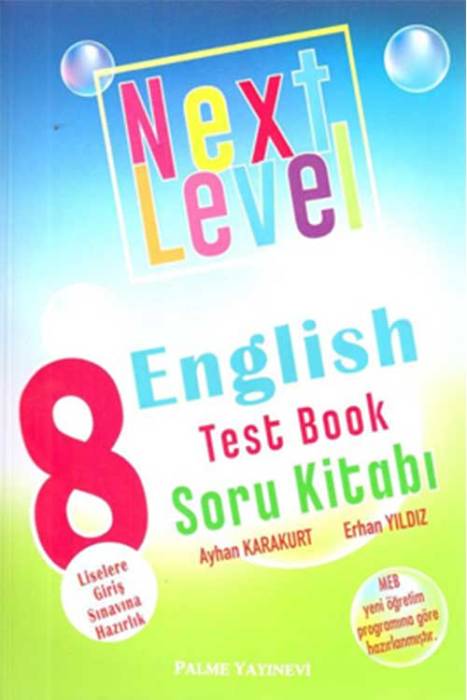 Palme 8. Sınıf Next Level English Test Book Soru Kitabı Palme Yayınevi