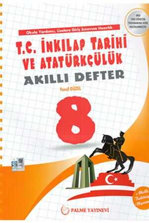 Palme 8. Sınıf T.C. İnkılap Tarihi ve Atatürkçülük Akıllı Defter Palme Yayınevi