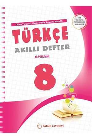 Palme 8. Sınıf Türkçe Akıllı Defter Palme Yayınevi