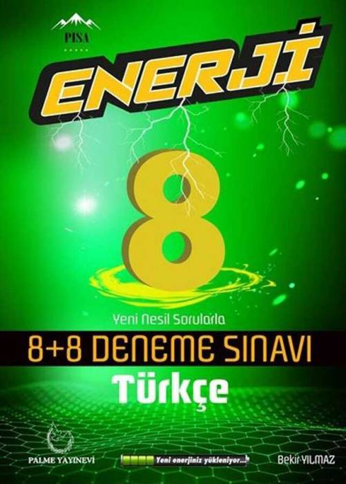 Palme 8. Sınıf Türkçe Enerji 8+8 Deneme Sınavı Palme Yayınevi