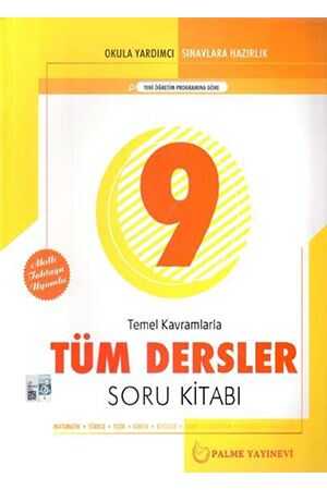 Palme 9. Sınıf Temel Kavramlarla Tüm Dersler Soru Kitabı Palme Yayınevi