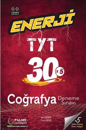 Palme TYT Coğrafya Enerji 30 Deneme Sınavı Palme Yayınevi