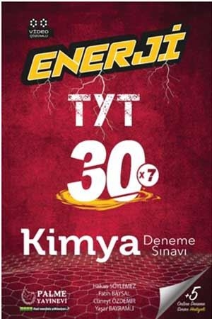 Palme TYT Enerji Kimya 30 Deneme Sınavı Palme Yayınevi