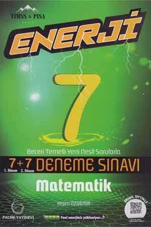 Palme 7. Sınıf Matematik Enerji 7+7 Deneme Sınavı Palme Yayınevi