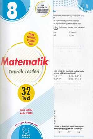 Palme 8. Sınıf Matematik Yaprak Test Palme Yayınevi