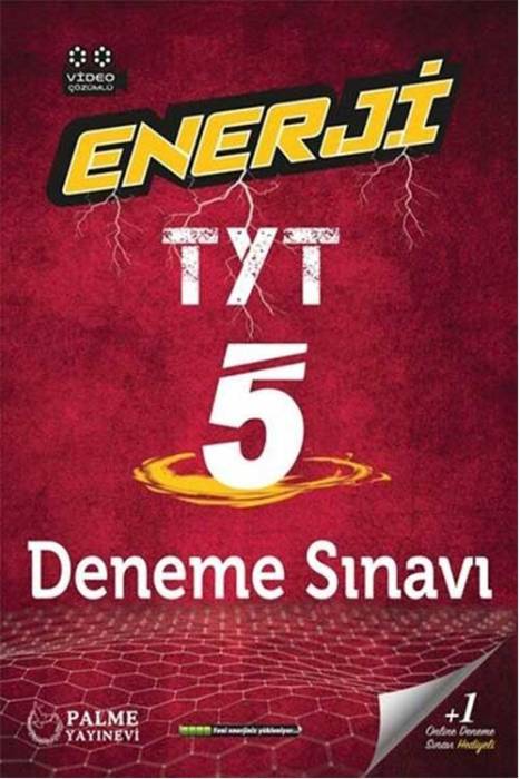 Palme YKS TYT Enerji 5 Deneme Sınavı Video Çözümlü Palme Yayınları