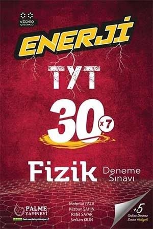 Palme TYT Fizik Enerji 30x7 Deneme Sınavı Video Çözümlü Palme Yayınevi