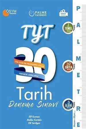 Palme TYT Tarih Palmetre 30 Deneme Video Çözümlü Palme Yayınevi